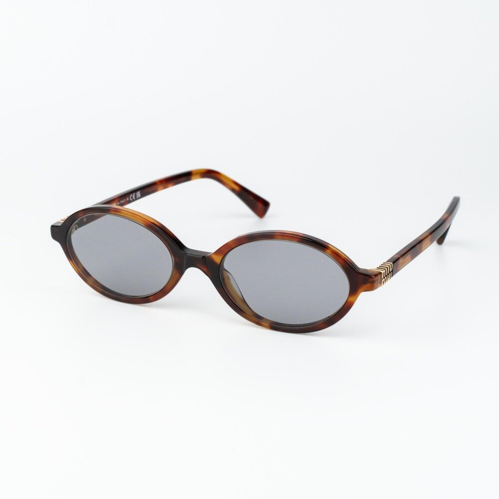 Miu Miu REGARD Men Sunglasses Havana Mahogany Grey MU04ZS 21C40O NEW AUTHENTIC